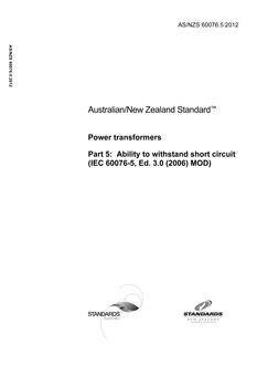 AS/NZS 60076.5-2012