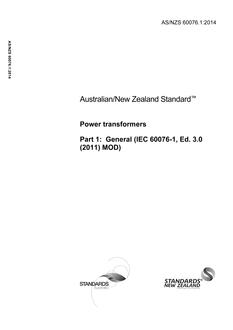 AS/NZS 60076.1:2014