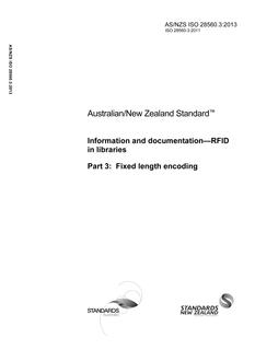 AS/NZS ISO 28560.3-2013