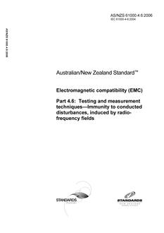 AS/NZS 61000.4.6-2006