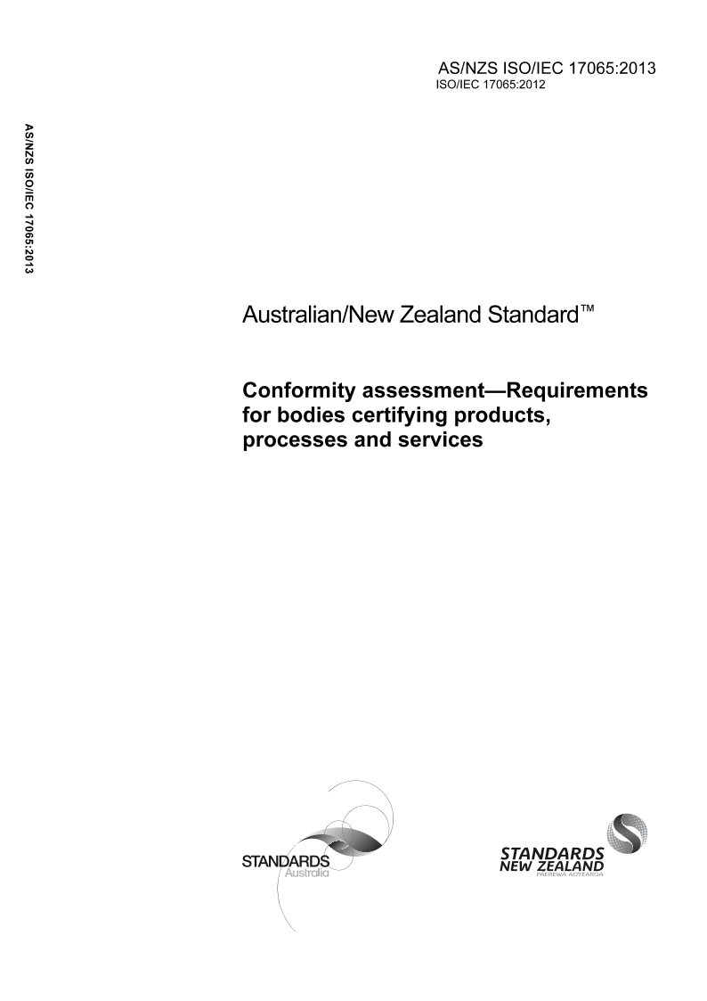 AS/NZS ISO/IEC 17065-2013