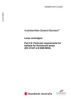 AS/NZS 61347.2.8-2003