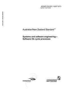 AS/NZS ISO/IEC 12207-2013