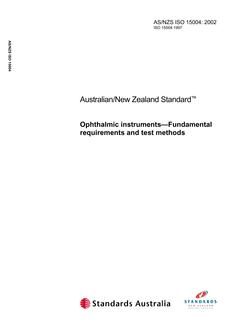 AS/NZS ISO 15004-2002