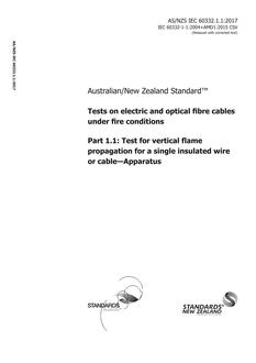 AS/NZS IEC 60332.1.1:2017