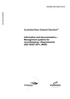 AS/NZS ISO 30301-2012