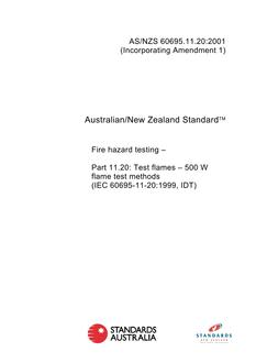 AS/NZS 60695.11.20-2001