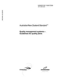 AS/NZS ISO 10005-2006