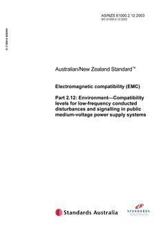 AS/NZS 61000.2.12-2003