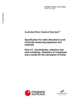 AS/NZS CISPR 16.4.4-2004