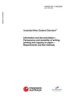 AS/NZS ISO 11798-2004