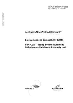 AS/NZS 61000.4.27-2006