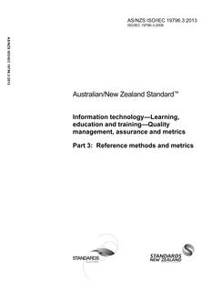 AS/NZS ISO/IEC 19796.3-2013