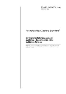 AS/NZS ISO 14001-1996