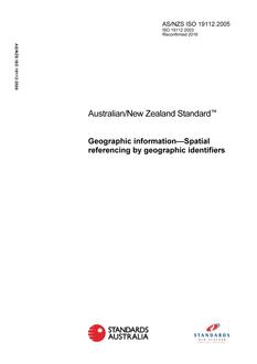 AS/NZS ISO 19112-2005