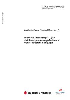 AS/NZS ISO/IEC 15414-2003