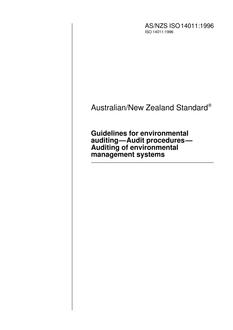 AS/NZS ISO 14011-1996