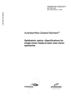 AS/NZS ISO 16034-2011