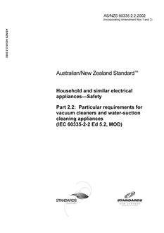 AS/NZS 60335.2.2-2002