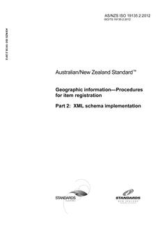 AS/NZS ISO 19135.2-2012