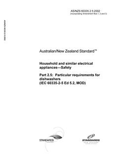 AS/NZS 60335.2.5-2002