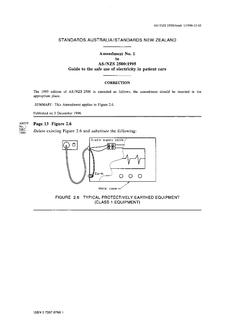 AS/NZS 2500:1995 AMDT 1