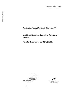 AS/NZS 4869.1:2005