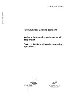 AS/NZS 3580.1.1:2007