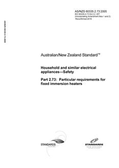 AS/NZS 60335.2.73:2005