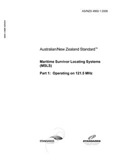 AS/NZS 4869.1:2006