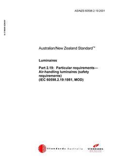 AS/NZS 60598.2.19:2001