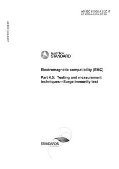 AS IEC 61000.4.5:2017