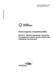 AS IEC 61000.6.5:2017