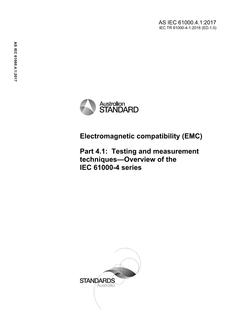 AS IEC 61000.4.1:2017