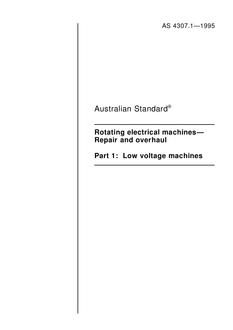 AS 4307.1-1995