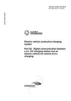 AS IEC 61851.24:2014