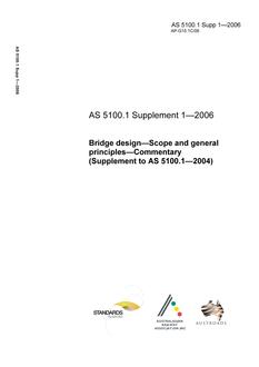 AS 5100.1 SUPP 1-2006