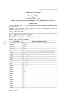 AS ISO/IEC 17025-2005 AMDT 1