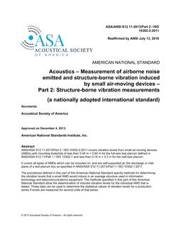 ASA S12.11-2013/Part 2/ISO 10302:2-2011 (R2018)