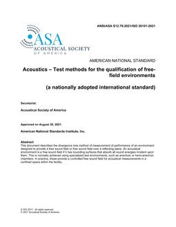 ASA S12.79-2021/ISO 26101-2021