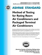 ASHRAE 16-1983 (RA 2009)