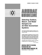 Guideline 16-2003 — Selecting Outdoor, Return, and Relief Dampers for Air-Side Economizer Systems