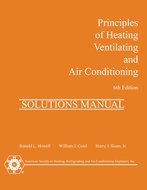 Principles of Heating, Ventilating and Air-Conditioning Solutions Manual, 6th Ed.