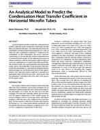 4192 — An Analytical Model to Predict the Condensation Heat Transfer Coefficient in Horizontal Microfin Tubes