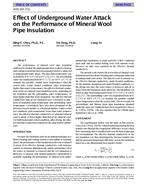 4195 (RP-721) — Effect of Underground Water Attack on the Performance of Mineral Wool Pipe Insulation