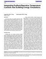 4200 — Integrating Radiant/Operative Temperature Controls Into Building Energy Simulations