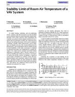 4205 — Stability Limit of Room Air Temperature of a VAV System