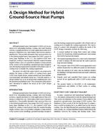 TO-98-07-3 — A Design Method for Hybrid Ground-Source Heat Pumps