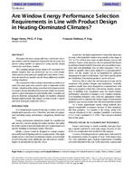 TO-98-10-2 — Are Window Energy Performance Selection Requirements in Line with Product Design in Heating-Dominated Climates?