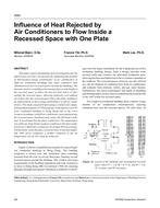 4583 — Influence of Heat Rejected by Air Conditioners to Flow Inside a Recessed Space with One Plate